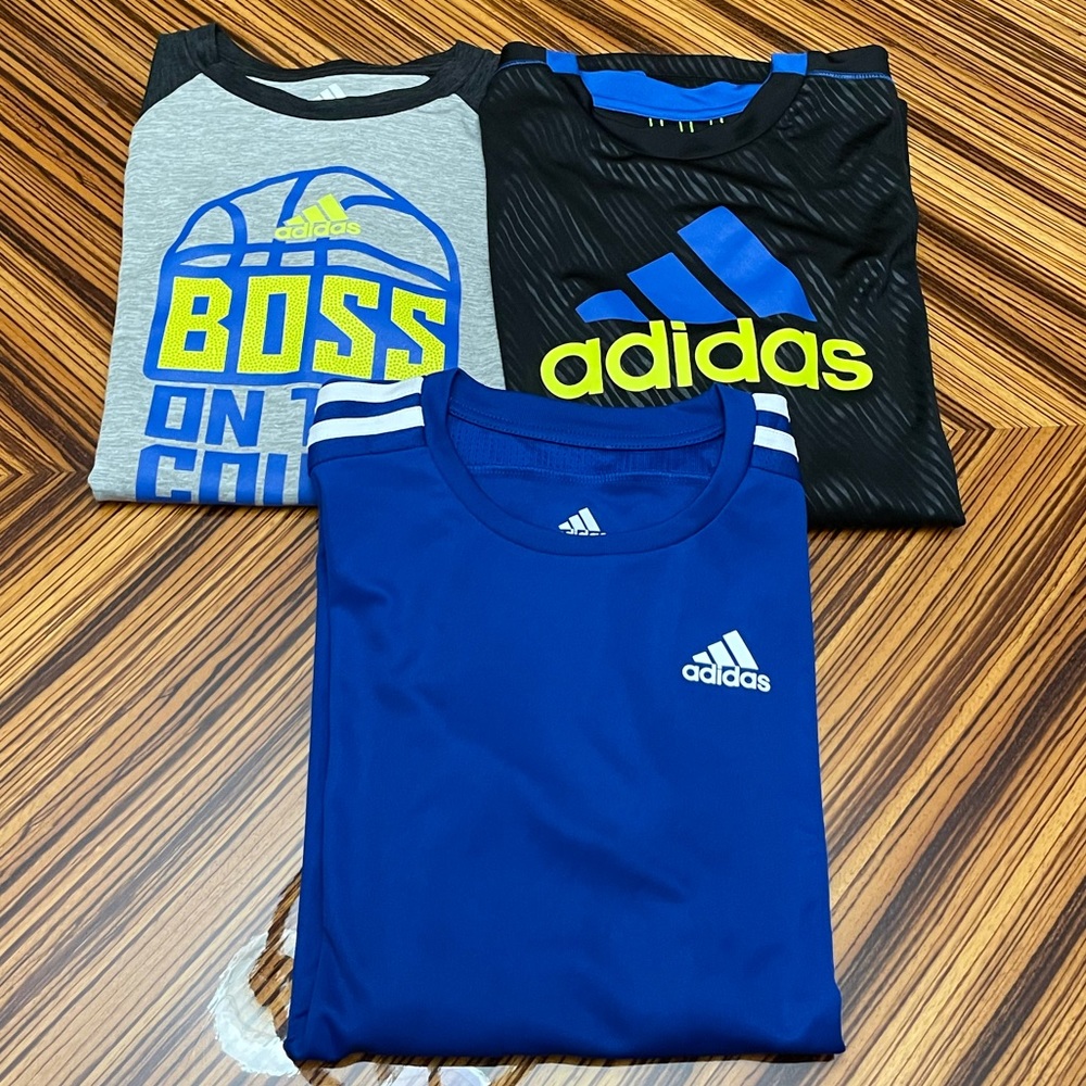 Adidas 3 Boys long sleeve T-shirt M 10 / 12